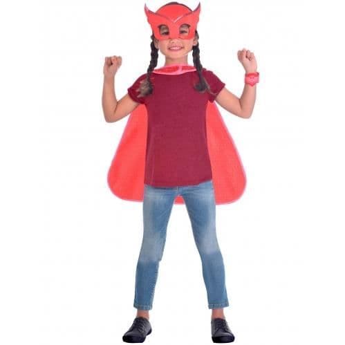 Bibou Pyjamasques Costume - Mask, cape och matchande armbandssats