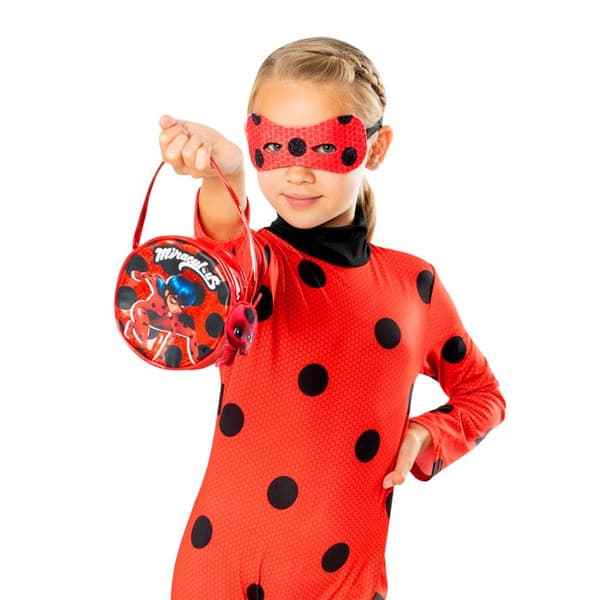 PANOPLY KOSTYM MIRACULOUS LADYBUG BARN Röd, Bordeaux