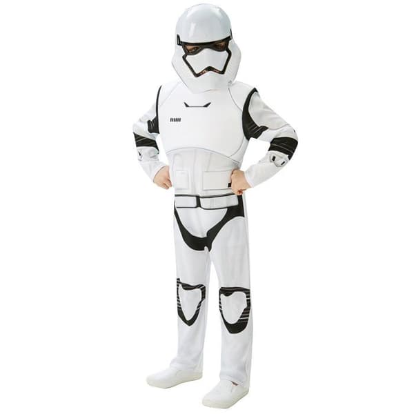 Storm Trooper Star Wars VII Kostym - DISNEY - Barn 9 år - Vit - Star Wars-licens - Polyester