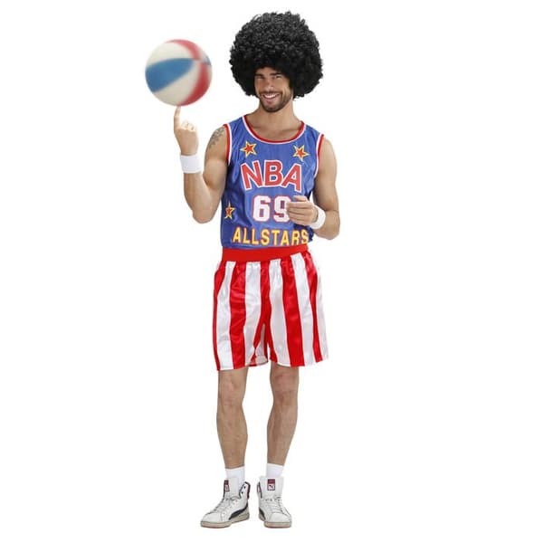 NBA basketdräkt för män - 211897 - Röd och vit - Blå - Elastisk midja