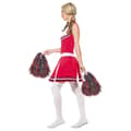 Miniatyrbild 4 av 4: Smiffys Pompom Girl Kostym - Röd och vit klänning med Pompoms - Blandad vuxen