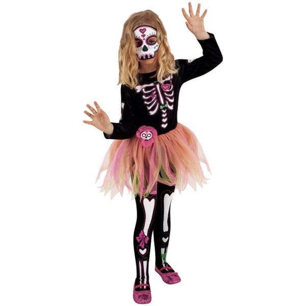 Catrina Rose Kostym med Tutu för tjejer - RUBIER - Halloween kostym för barn