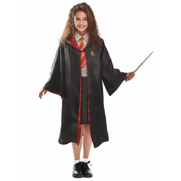 Häxkostym och tillbehör Hermione lyx barn
