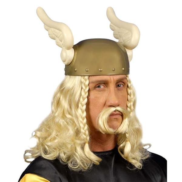 Gallisk peruk - WIDMANN - medelålders man - Gul - Syntet - Blond