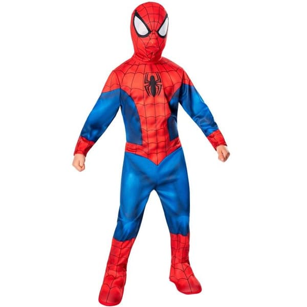 ULTIMAT KLASSISK SPIDER-MAN-DRÄKT FÖR BARN 3/4 ÅR Röd, Bourgogne