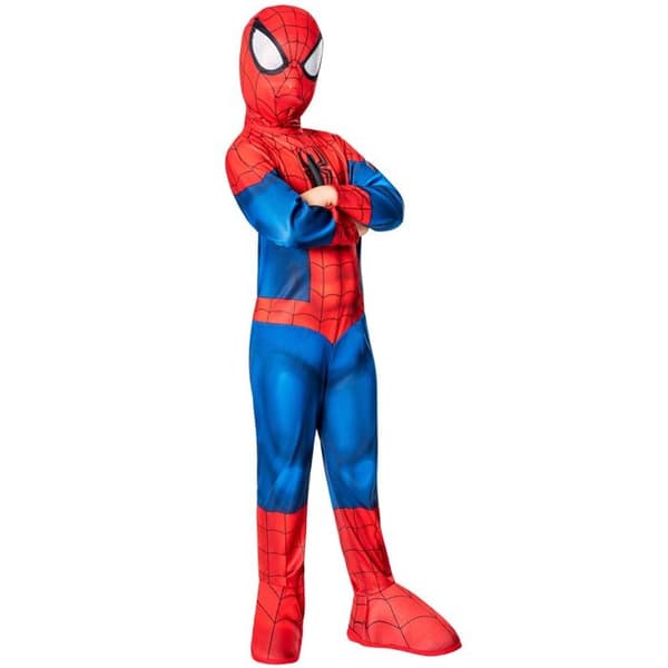 ULTIMAT KLASSISK SPIDER-MAN-DRÄKT FÖR BARN 3/4 ÅR Röd, Bourgogne