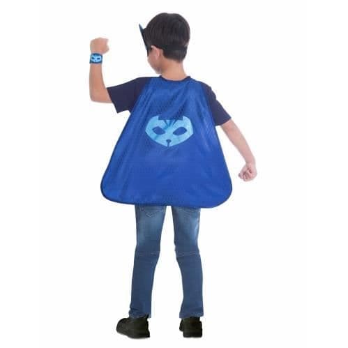 Yoyo Pyjamasque mask och cape kit - Pyjamasques - Vuxen - Blå - Mask, cape och kardborrearmband