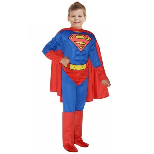 Musklig Superman-kostym för pojkar