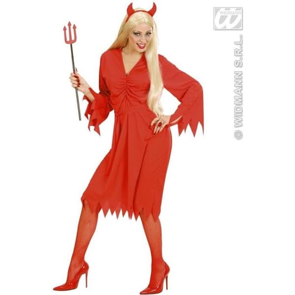 Vuxen Halloween hon-djävul kostym 38/40