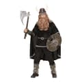 Miniatyrbild 4 av 4: Dunkel Vikingkostym - WIDMANN - XXL - Svart - Jacka, byxor, bälte, hjälm
