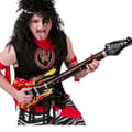 Miniatyrbild 1 av 2: Inflatable guitar - Unknown brand - 102 cm - Black - Plastic