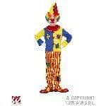 Färgglad clownkostym 8/10 år - WIDMANN - Sweatshirt och byxor