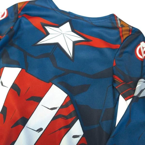 Captain America Costume - Avengers - Boy - Blå - Polyester