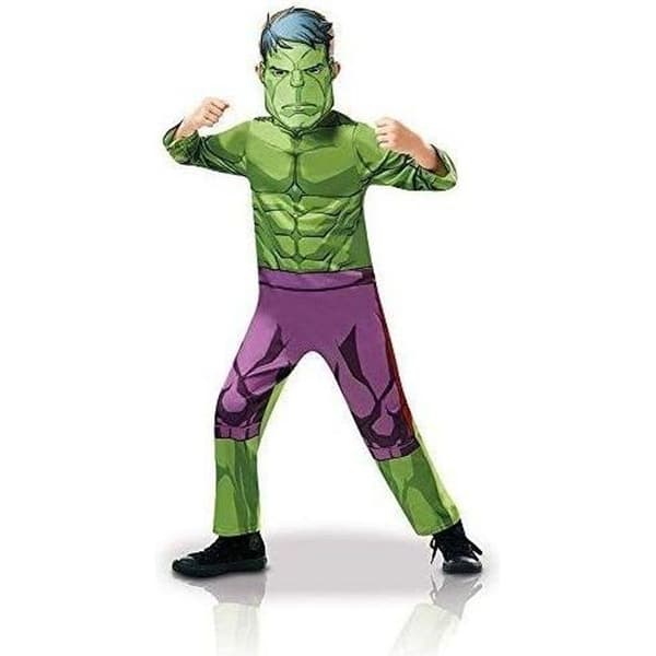Klassisk Hulk animerad serie kostym - Avengers - Grön - Pojke - Från 5 år