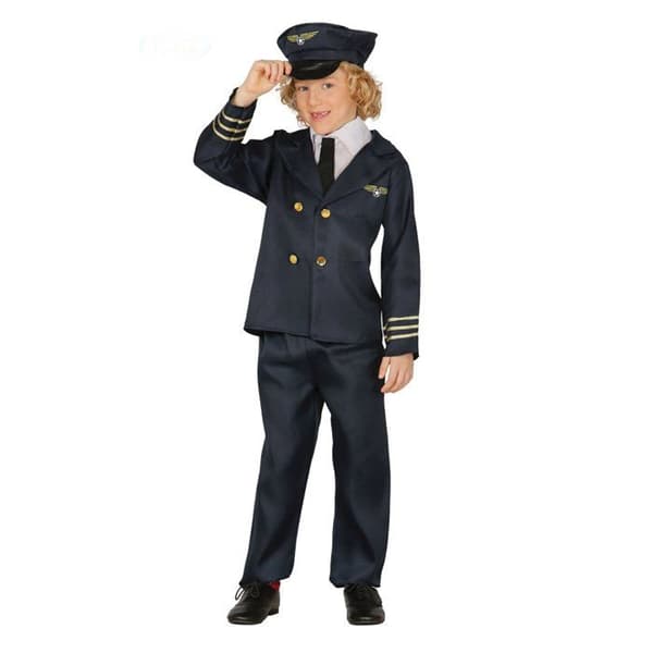 Flygpilotdräkt - FIESTAS GUIRCA - 7 år - Svart - Inomhus - Pojke