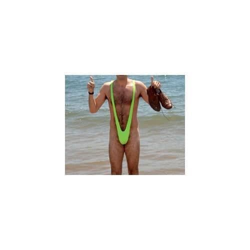 Mankini Borat - NINTENDO - Grön - Vuxen - Utomhus - 10 % elastan, 90 % polyester - män
