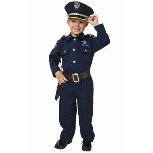 Kostym Barn - DRESS UP AMERICA - US Polisman Deluxe - Storlek 12-14 år - Komplett - Bekväm