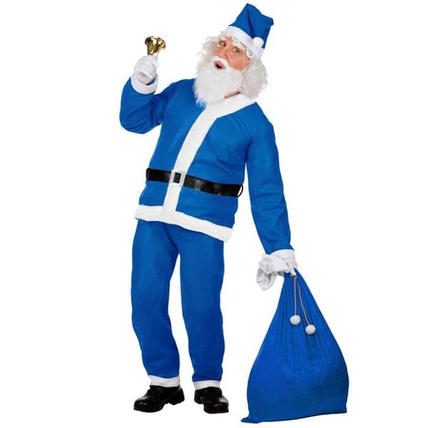 Blå jultomtekostym för män - Märke - Modell - Herr - Inredning - Blå