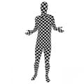 Miniatyrbild 2 av 6: Morphsuits Kostym Svart och Vitt, Halloweenutklädnad för Vuxna, Unisex Festklädsel, L