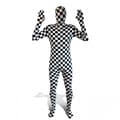 Miniatyrbild 1 av 6: Morphsuits Kostym Svart och Vitt, Halloweenutklädnad för Vuxna, Unisex Festklädsel, L