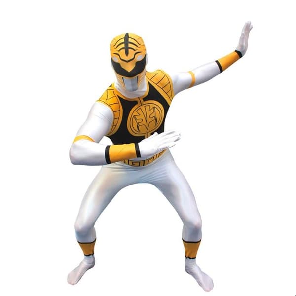 Morphsuits Kostym Power Ranger Vit, Dräkt Herr, Halloweenkostym Power Rangers, M