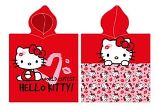 HÆTTEPONCHO Hello Kitty Håndklæde