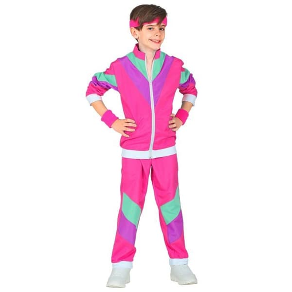 80-talets Fuchsia Barn Kostym Overall