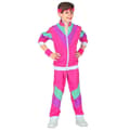 Miniatyrbild 1 av 3: 80-talets Fuchsia Barn Kostym Overall