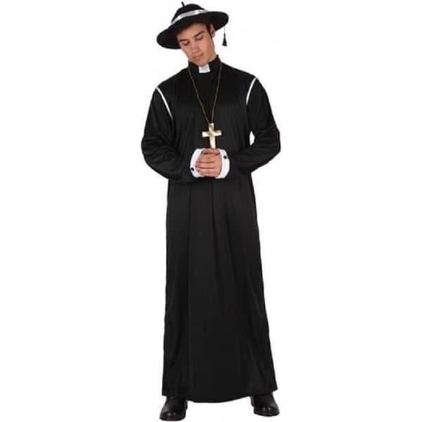 ATOSA Priest Herrdräkt - Storlek M-L - Svart - Vuxen