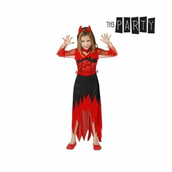Maskeraddräkt för barn Th3 Party Multicolour Demon (3 Delar) - 5-6 år