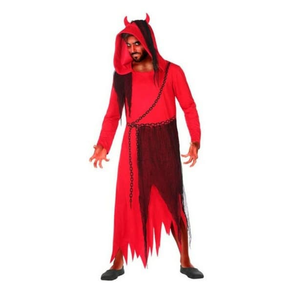 Maskeraddräkt vuxna Röd Demon XXL - XXL