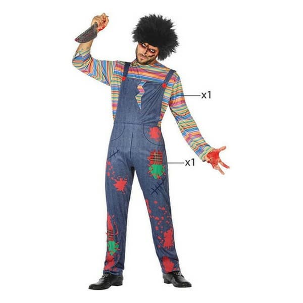 Maskeraddräkt vuxna Multicolour XL (2 Delar) (2 antal) - M/L