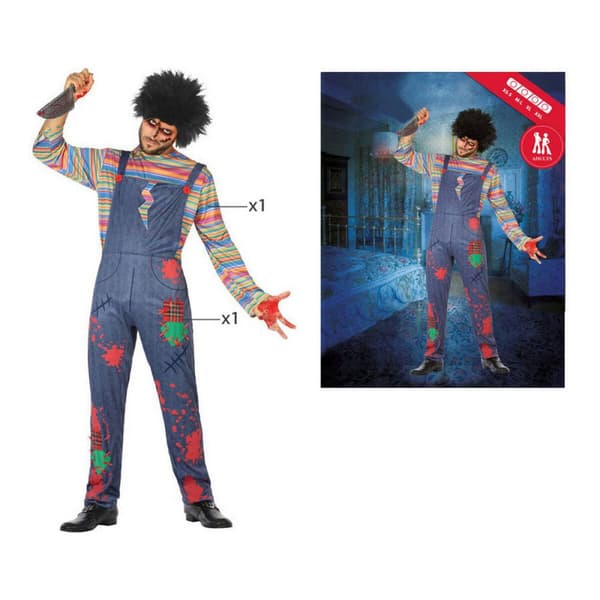 Maskeraddräkt vuxna Multicolour XL (2 Delar) (2 antal) - M/L