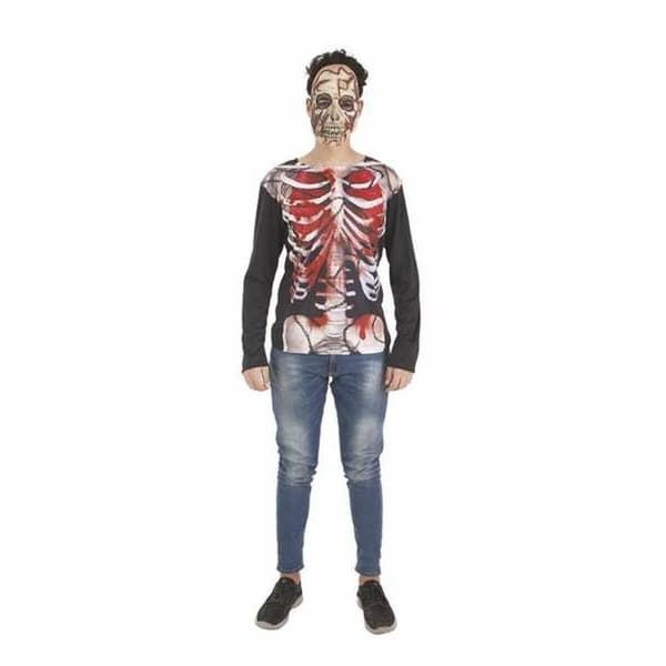 Maskeraddräkt vuxna M/L Skelett