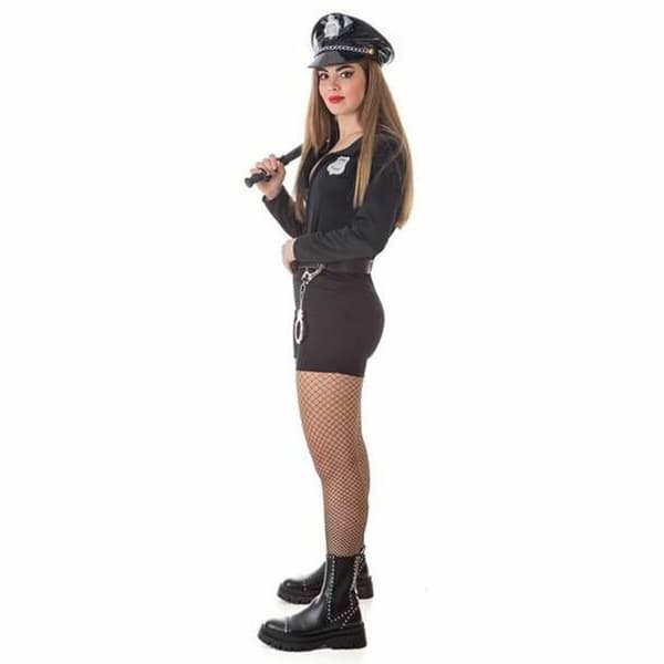 Maskeraddräkt vuxna Sexig polis (4 Delar) - XL