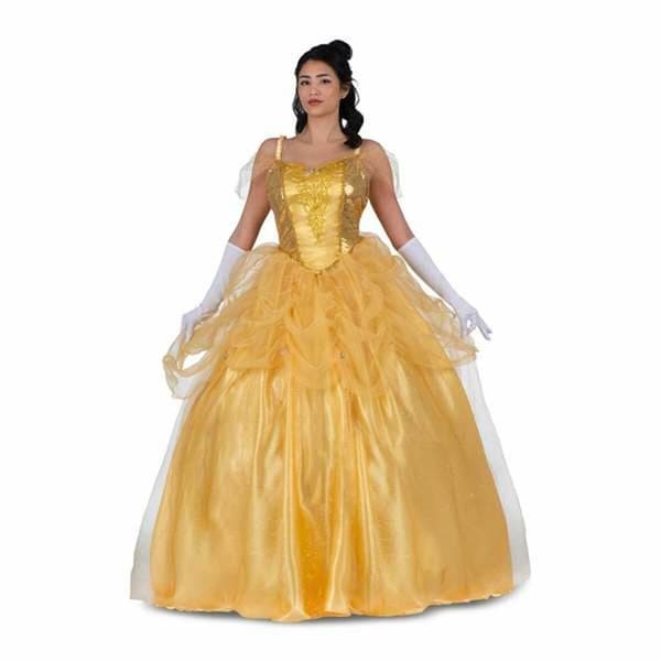 Maskeraddräkt vuxna My Other Me Gul Prinsessa Belle 3 Delar - S