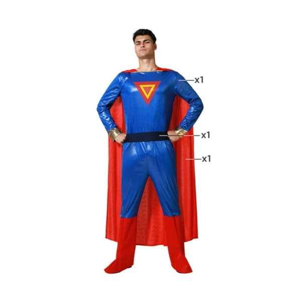 Maskeraddräkt vuxna Blå Superhjälte - XS/S