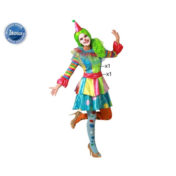 Maskeraddräkt vuxna Kvinnlig clown XS/S