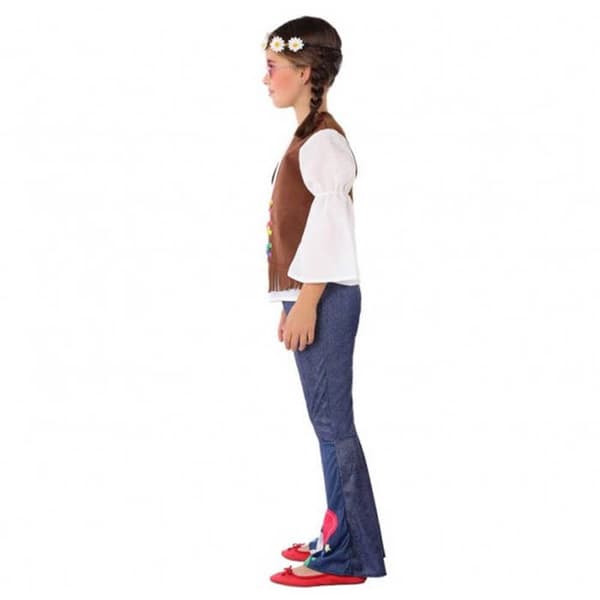 Hippiekostym - Flicka - Storlek 10/12 år - 10/12 år (140 till 152 cm)