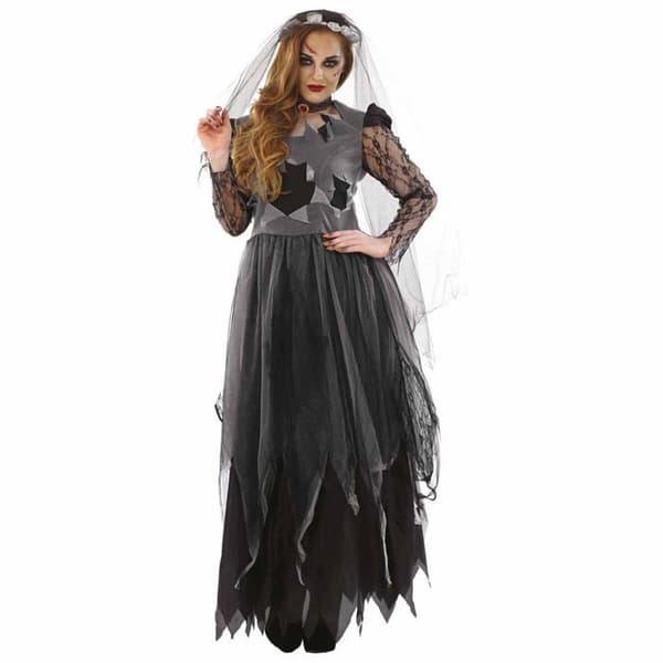 Fun Shack Zombie Brudekostym Kvinna, Halloween Brudkostym, Zombie Halloween Kostym