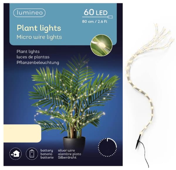 LED-joulukukkavalot koristeelliset 80 cm