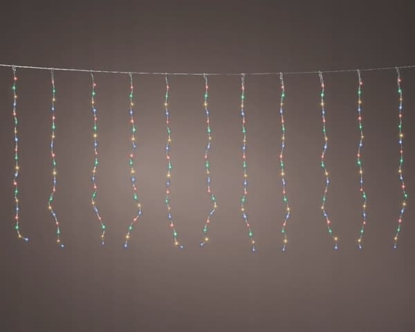 Färgad ljusridå för utomhusbruk 400x100 cm