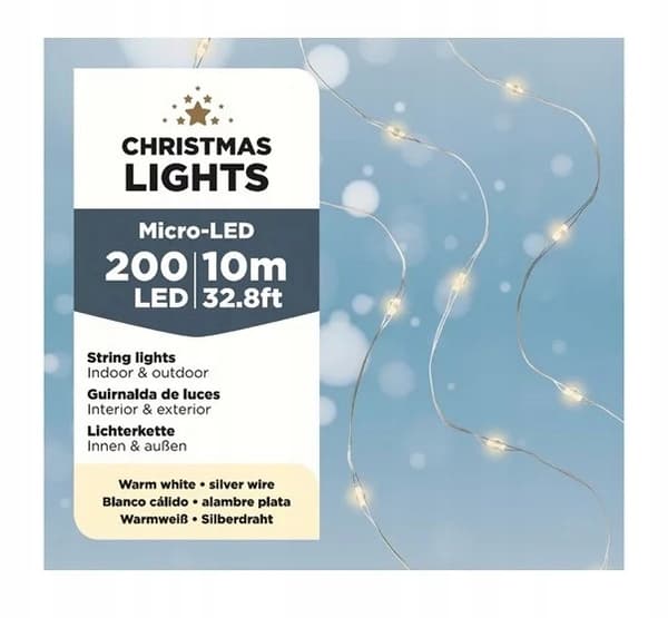 LED-joulukuusen valot Jouluvalot 10 m
