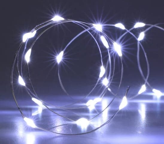 LED-lampor 195 cm batteridriven ljusslinga