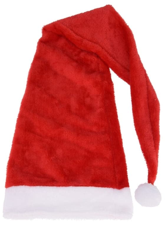 Jultomtehatt 125 cm Röd Plysch