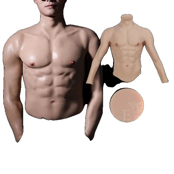 Muskeldragt kostume, silikone materiale, realistisk muskelsimulering, 4THGEN farve 2, L Normal stil