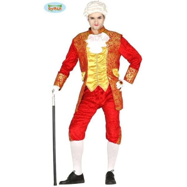 Marquis Costume - Herr - FIESTAS GUIRCA - Barock - Polyester - Röd