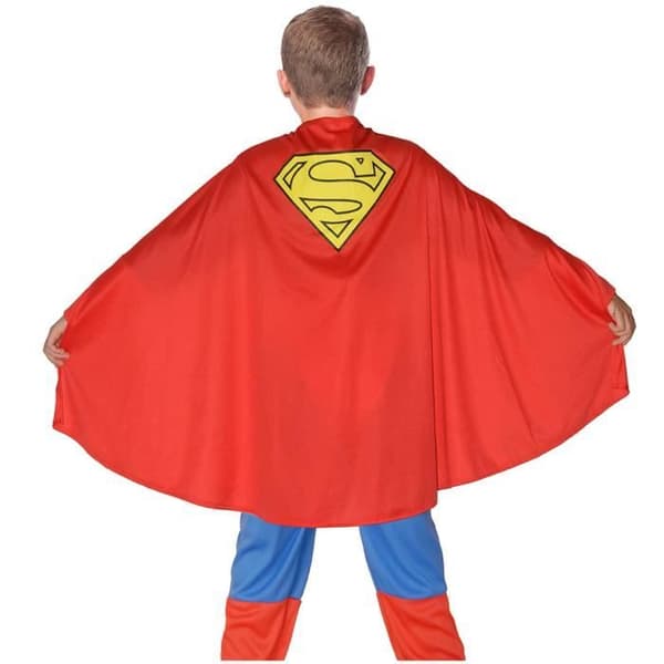 Stålmannen kostym - CIAO - Storlek 3-4 år - Officiell kostym - Kap med symbol - Perfekt för karneval