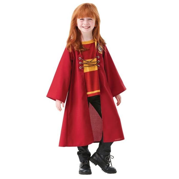 Quidditch-dräkt för barn - Harry Potter - Röd - 11 år gammal - Gryffindor - Kap, topp och snören