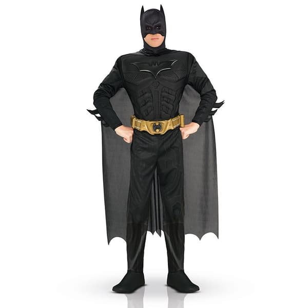 Batman Kostym - RUBIER - The Dark Knight Rises - Vuxen - Svart - Polyester